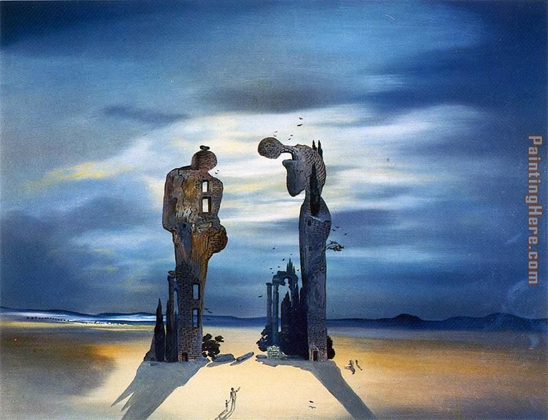 Reminescence Archeologique de I'Angelus de Millet painting - Salvador Dali Reminescence Archeologique de I'Angelus de Millet art painting